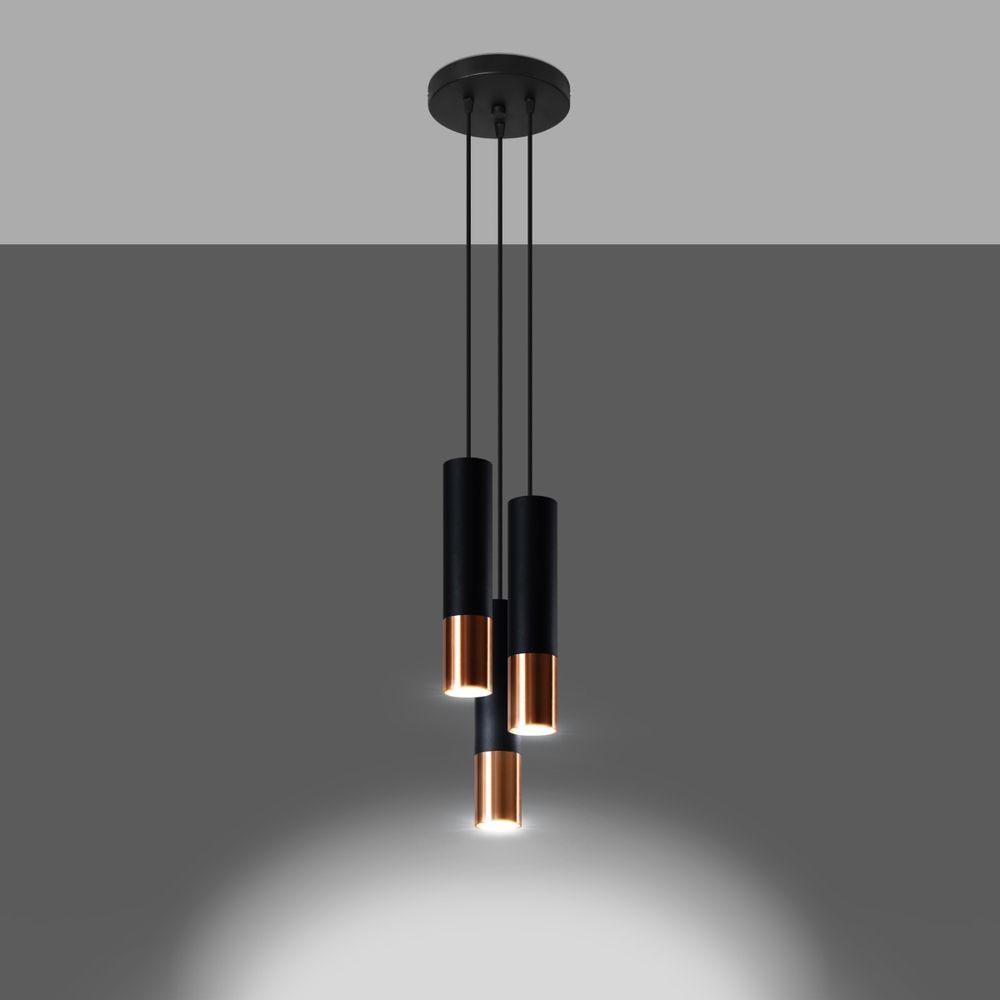 Pendant lamp steel Loopez modern Design GU10 - SILVIONIX