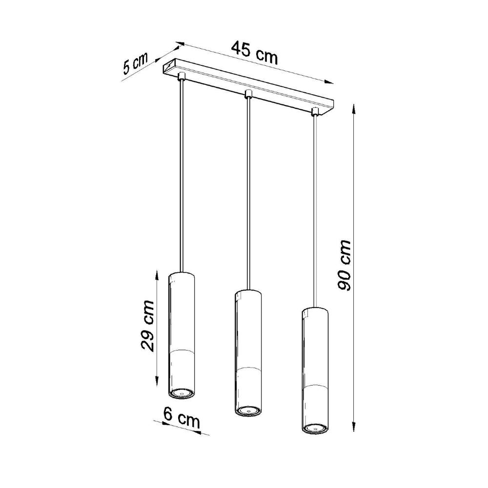 Pendant lamp steel Loopez modern Design GU10 - SILVIONIX