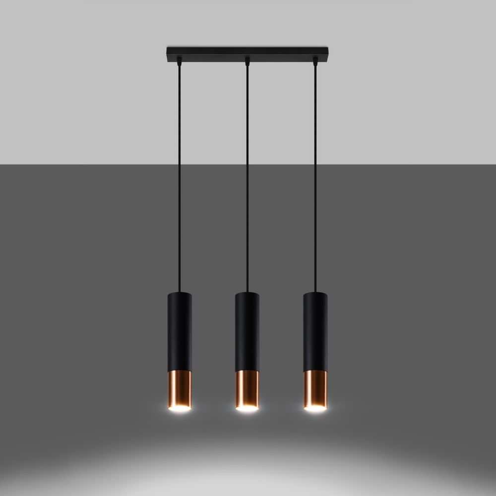 Pendant lamp steel Loopez modern Design GU10 - SILVIONIX