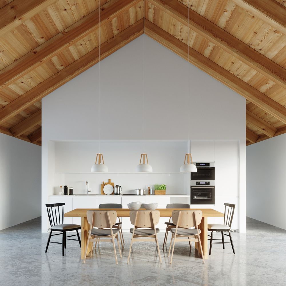 Pendant lamp steel, wood Casco modern Design E27 - SILVIONIX