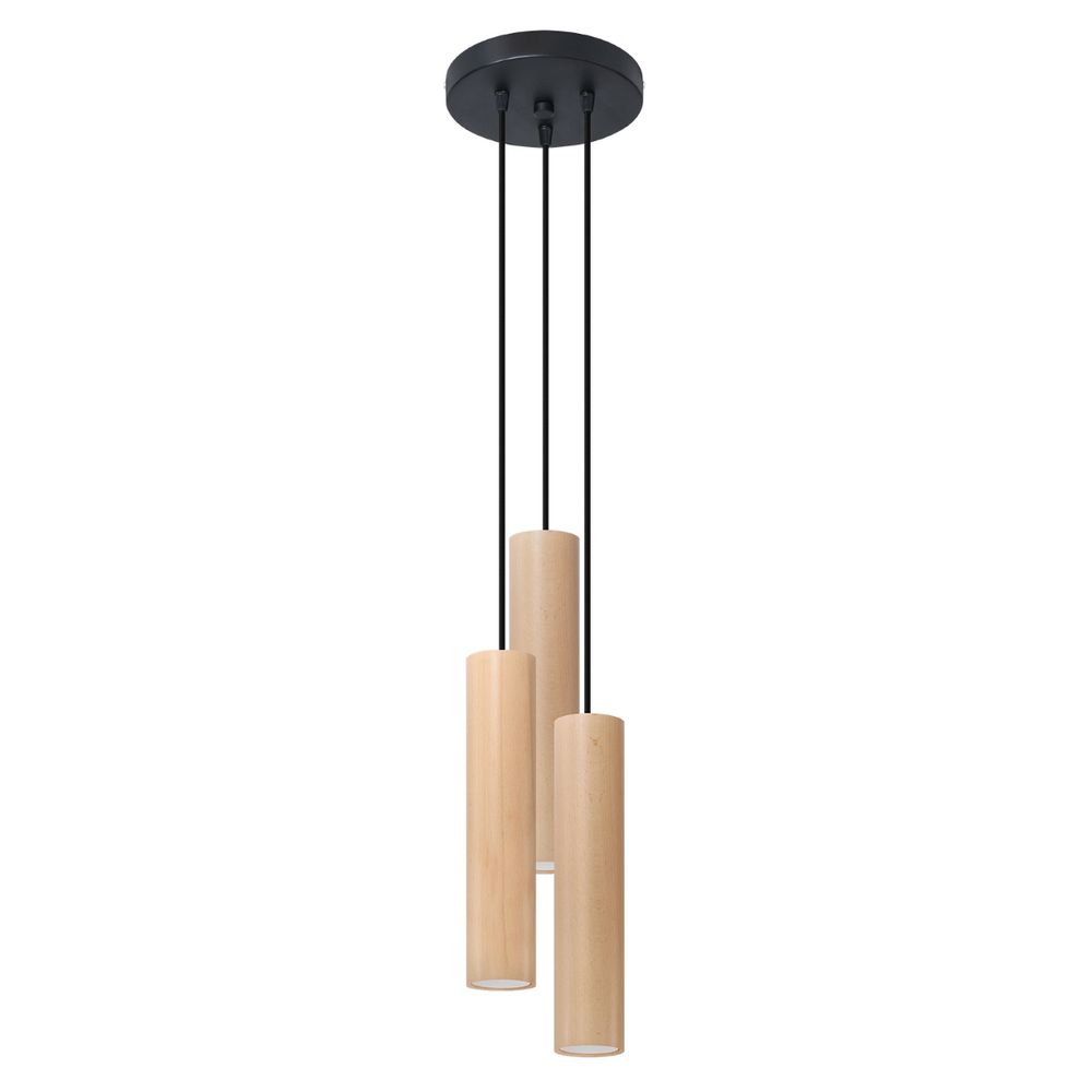 Pendant lamp wood Lino Scandinavian Design GU10 - SILVIONIX