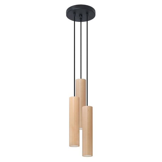 Pendant lamp wood Lino Scandinavian Design GU10 - SILVIONIX