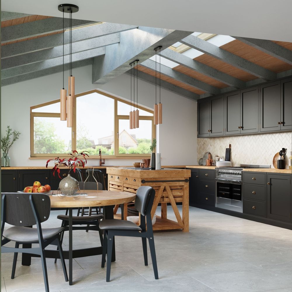 Pendant lamp wood Lino Scandinavian Design GU10 - SILVIONIX