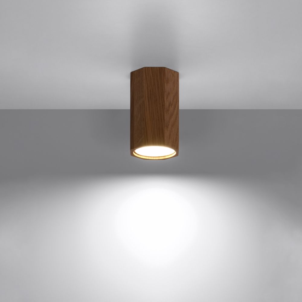 Ceiling lamp wood Zake Scandinavian Design GU10