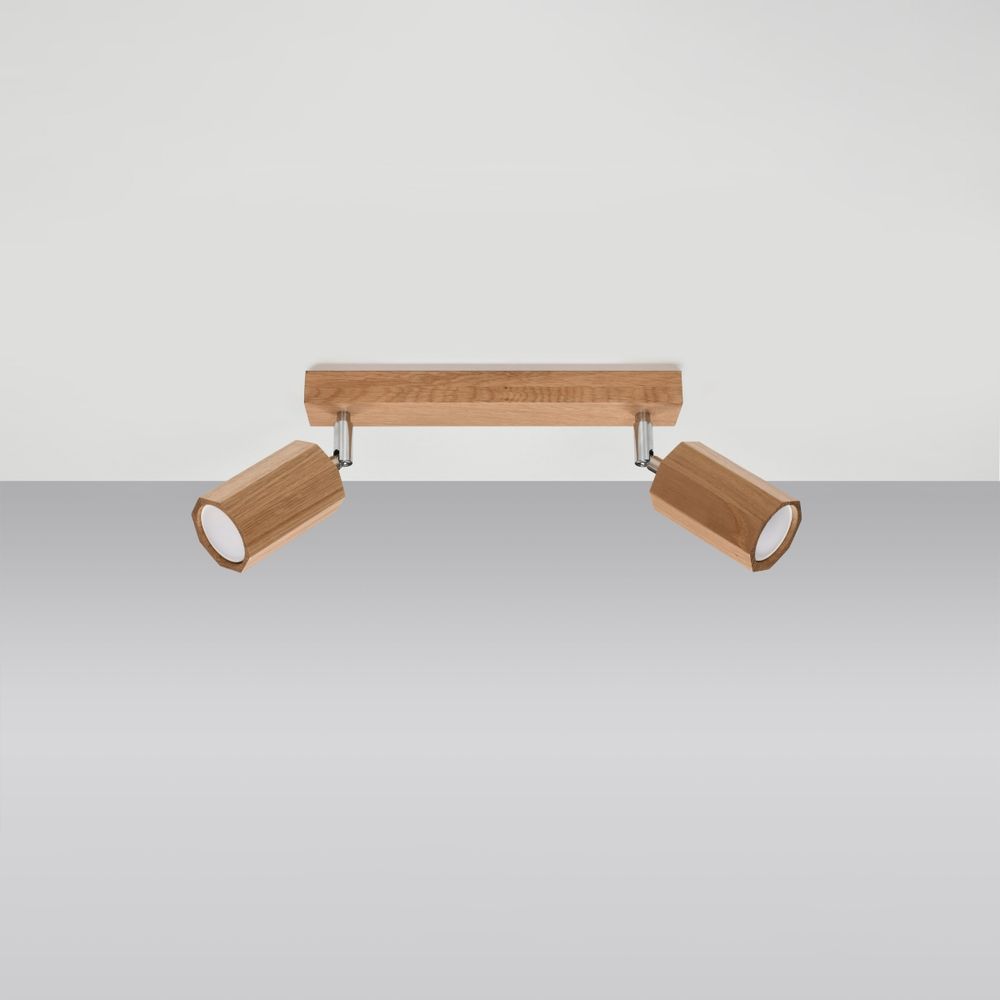 Ceiling lamp wood Zake Scandinavian Design GU10