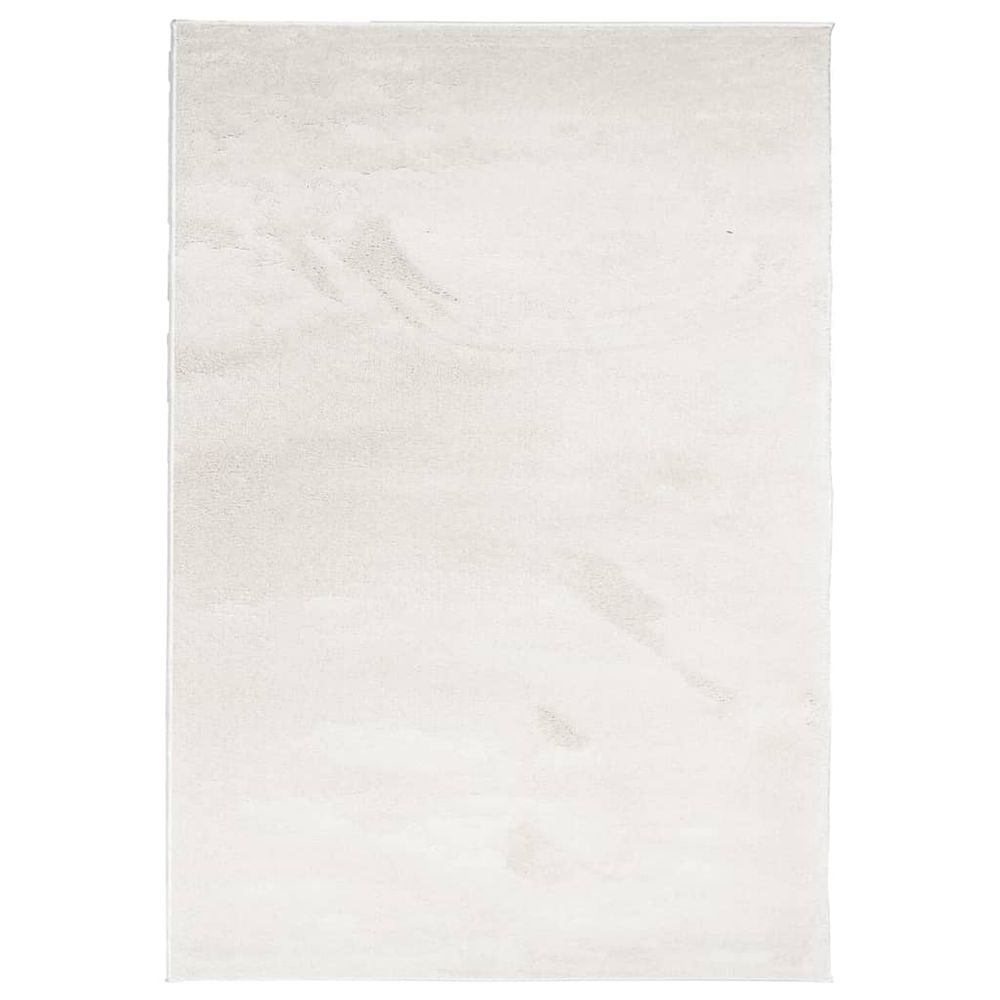 vidaXL Rug OVIEDO Short Pile Beige 120x170 cm - SILVIONIX