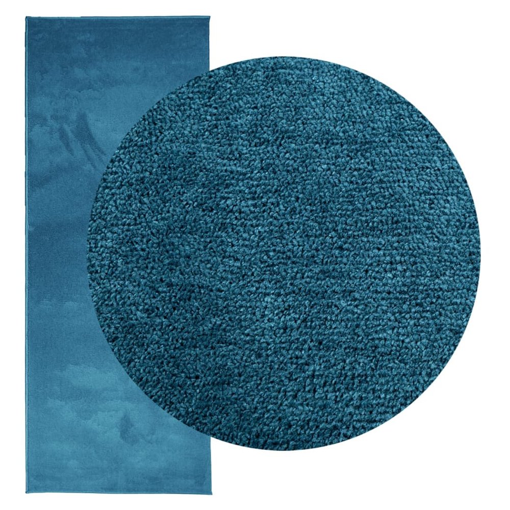 vidaXL Rug OVIEDO Short Pile Turquoise 80x200 cm - SILVIONIX