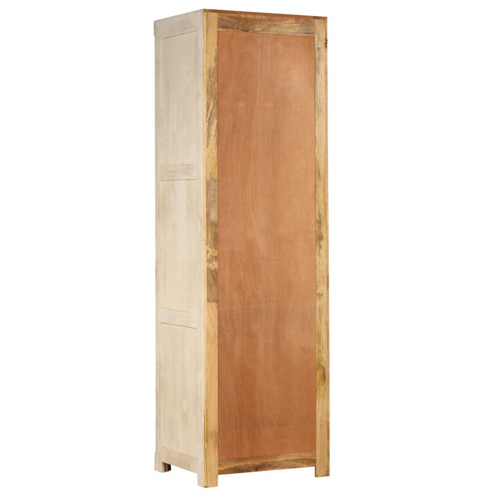 vidaXL Wardrobe Solid Mango Wood 60x50x200 cm - SILVIONIX
