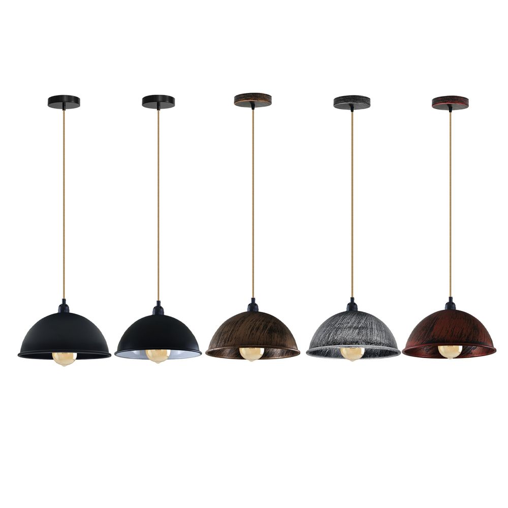 Vintage Industrial Lights Ceiling Chandelier E27 Pendant Light Lamp Fixture - SILVIONIX