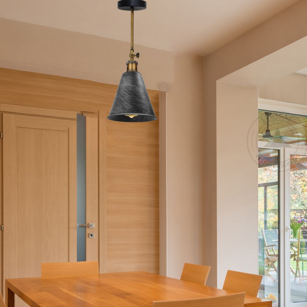 Vintage Retro Industrial Brushed Silver Wall sconce Metal Wall Light Wall Lamp Long Arm Neck Mount Easy fit - SILVIONIX