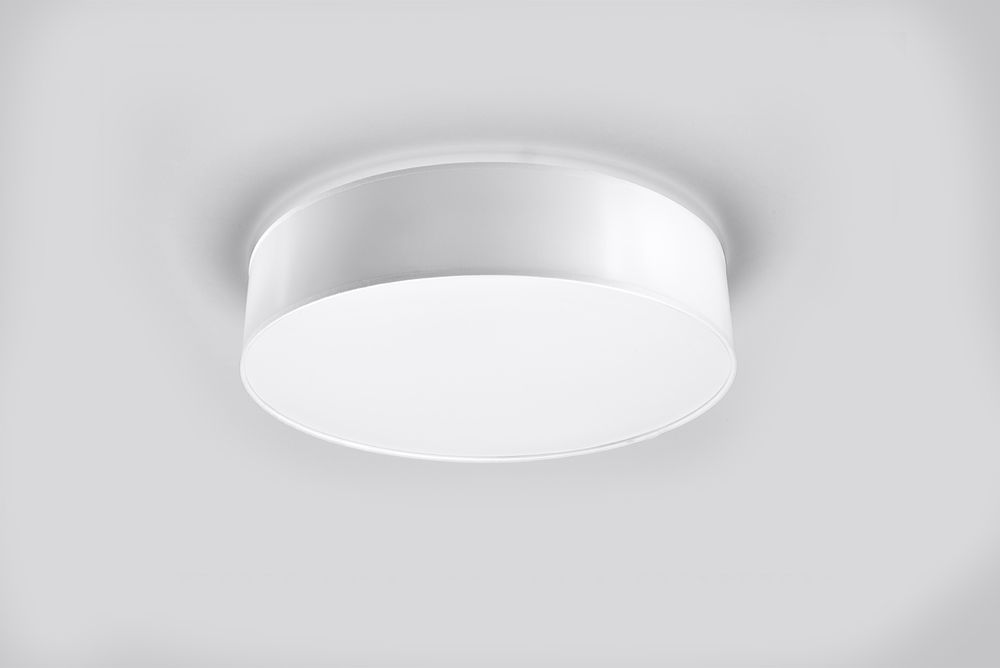 Wall Lamp ARENA White Round Shape Loft Design LED E27 - SILVIONIX