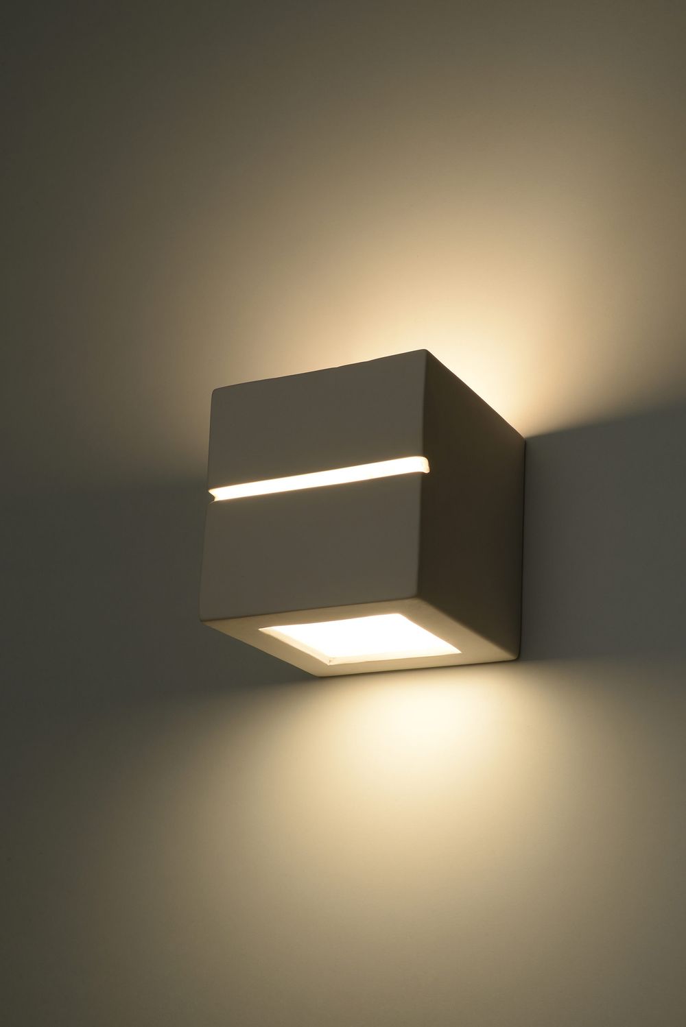 Wall Lamp Ceramic LEO LINE Simple Classic Design Paintable LED27 - SILVIONIX
