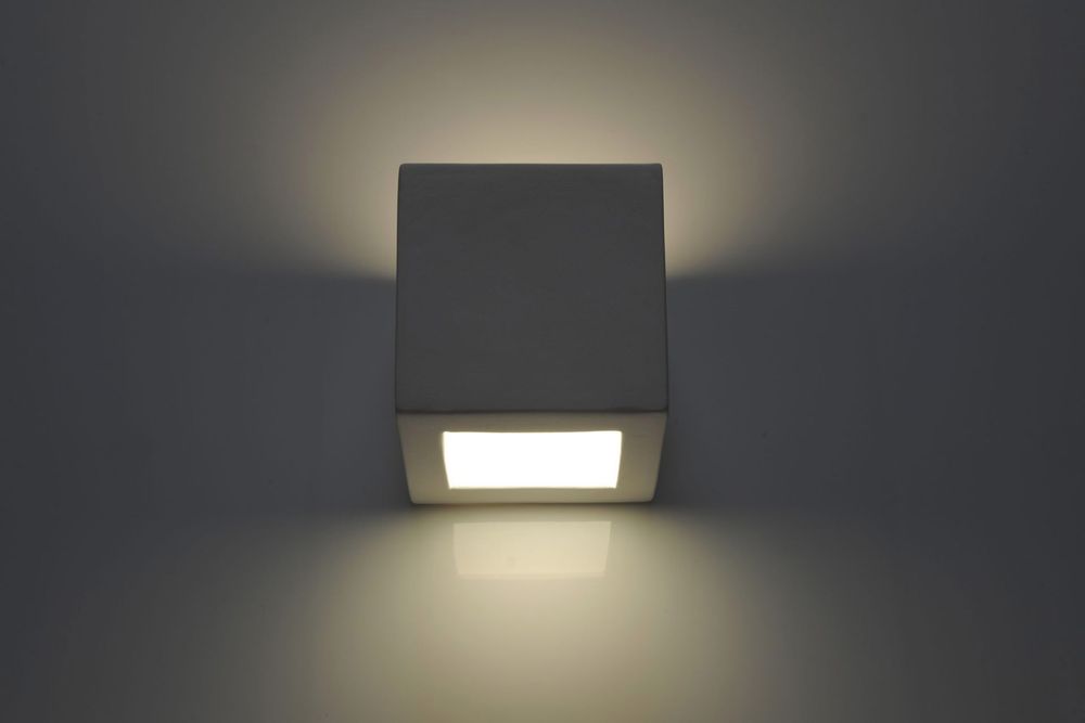 Wall Lamp Ceramic LEO Simple Classic Design Paintable LED27 - SILVIONIX