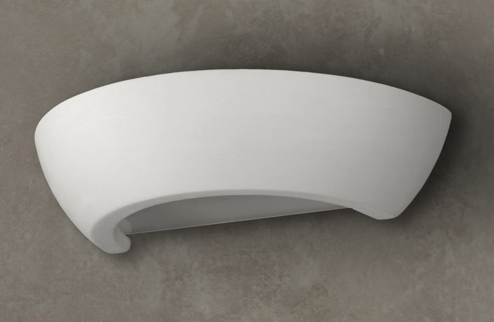 Wall Lamp Ceramic OSKAR Simple Classic Design Paintable LED27 - SILVIONIX