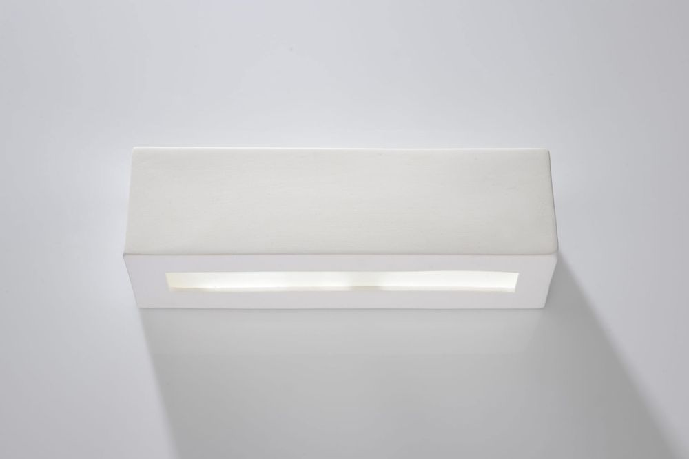 Wall Lamp Ceramic VEGA Simple Classic Design Paintable LED27 - SILVIONIX
