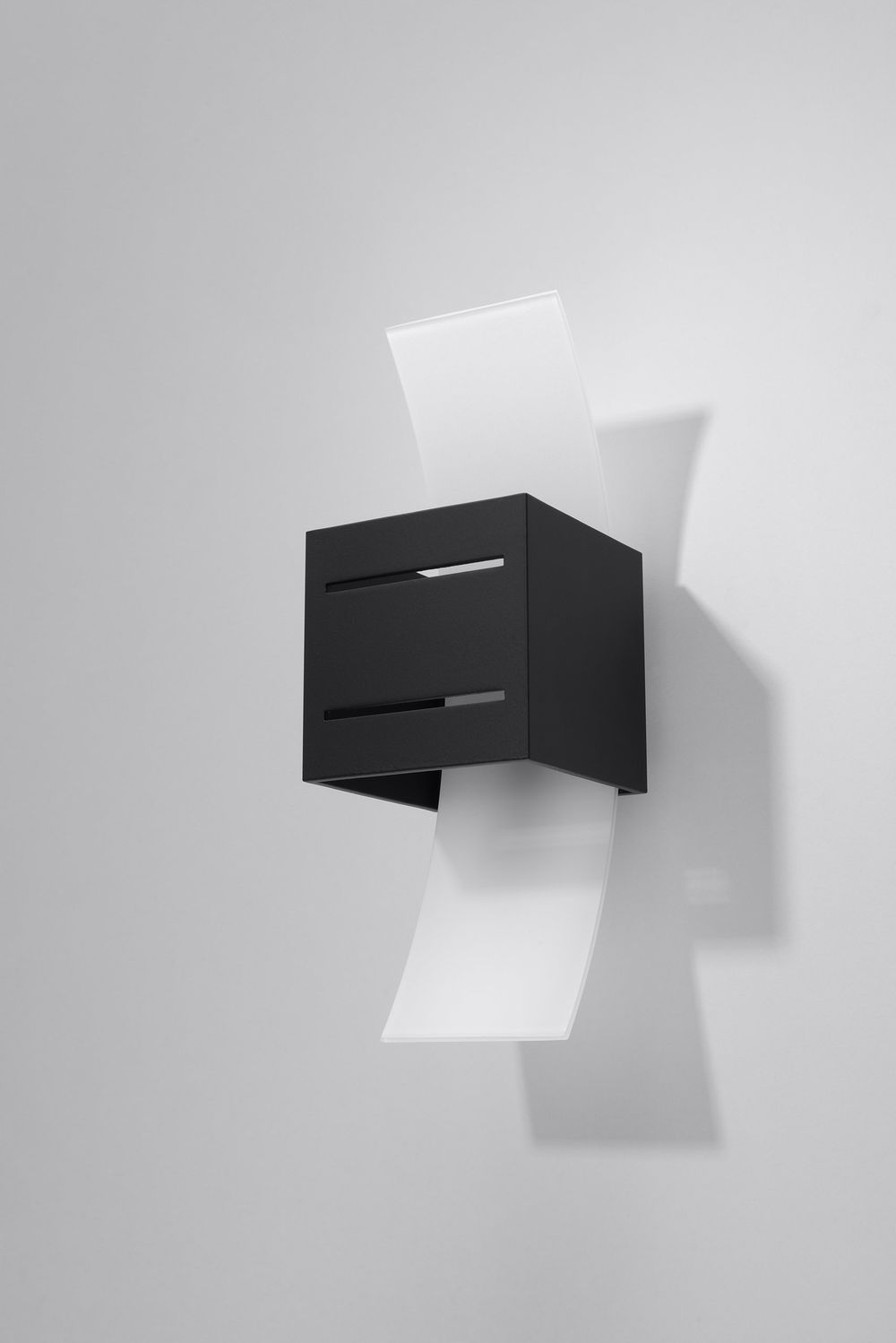 Wall Lamp LORETO Black Up/Down Square Shape Modern Loft Design G9 - SILVIONIX