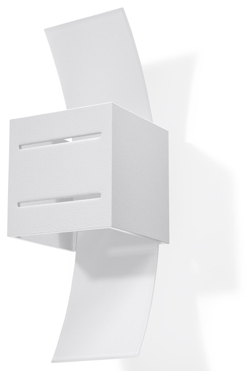 Wall Lamp LORETO White Up/Down Square Shape Modern Loft Design G9 - SILVIONIX