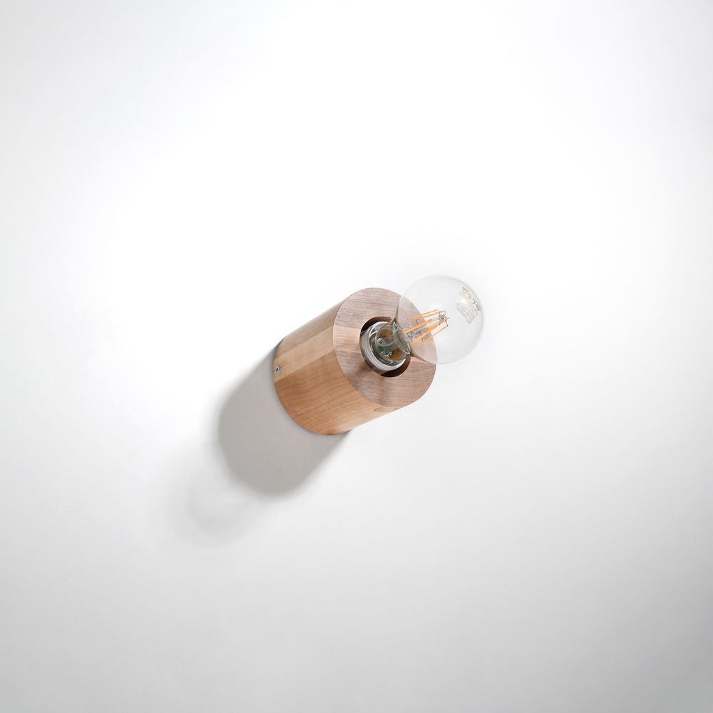 Wall lamp wood Salgado Scandinavian Design E27 - SILVIONIX