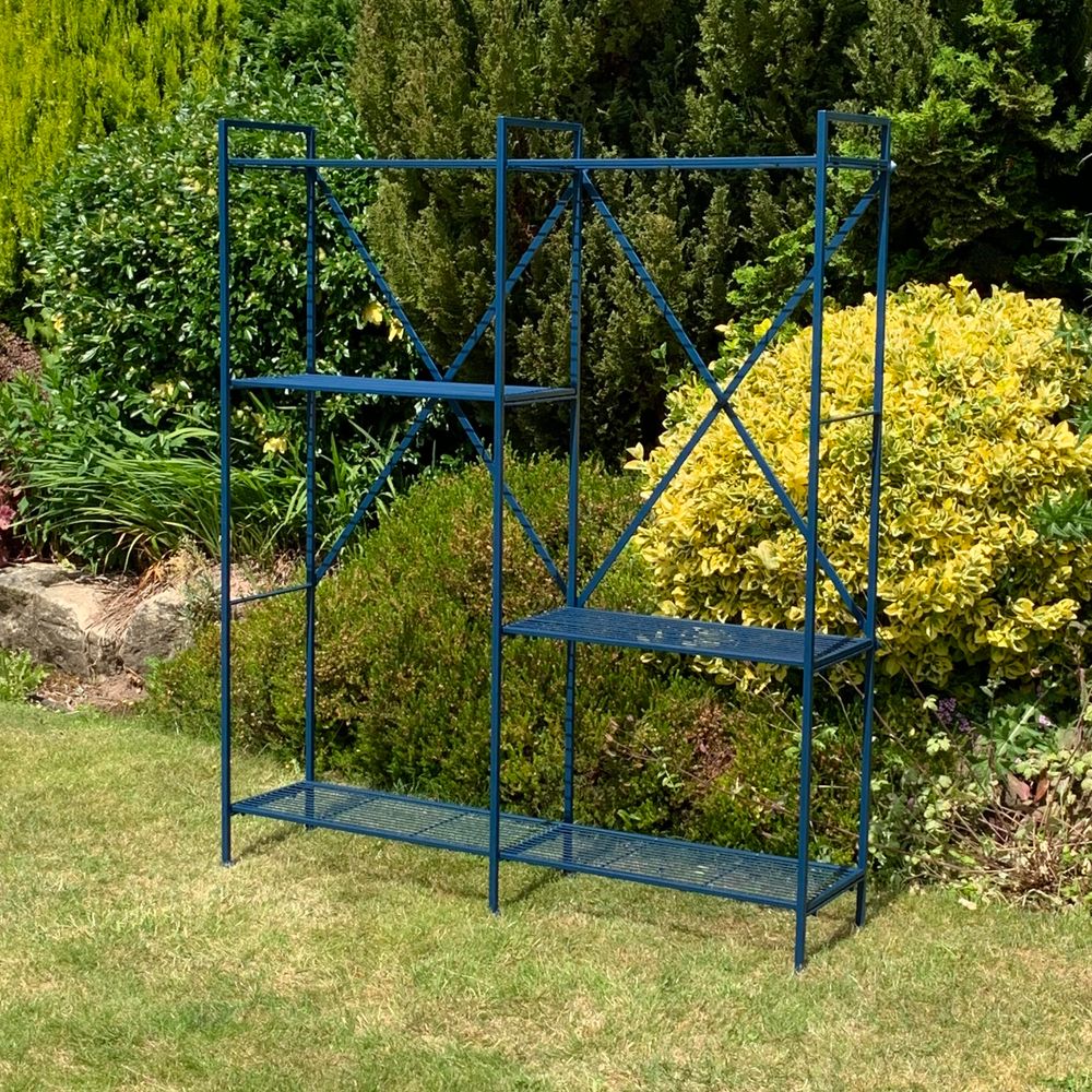 141CM BLUE SHELF UNIT - SILVIONIX