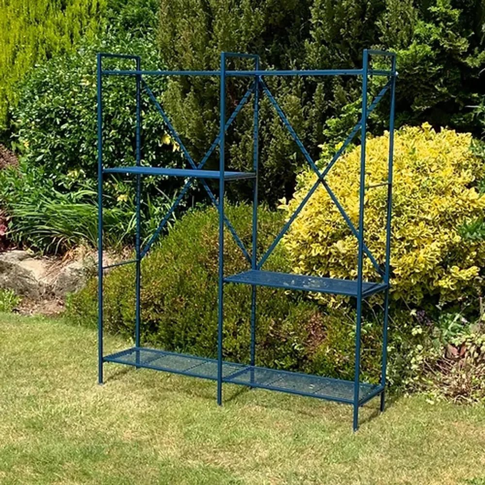 141CM BLUE SHELF UNIT - SILVIONIX