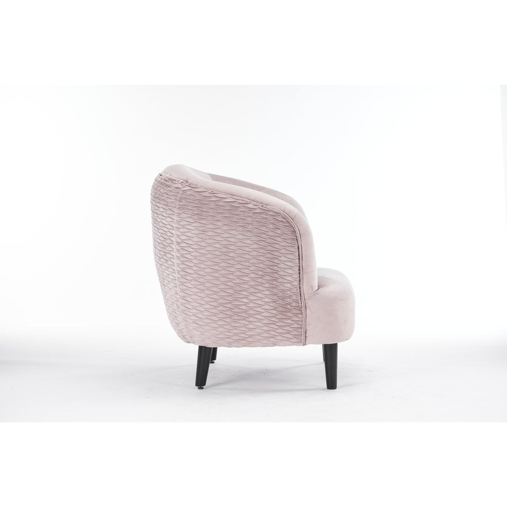 77CM GREY VELVET ARM CHAIR - SILVIONIX