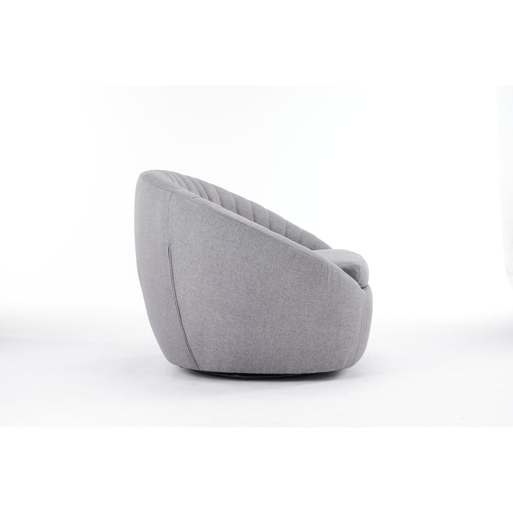 86CM GREY VELVET ARM CHAIR - SILVIONIX