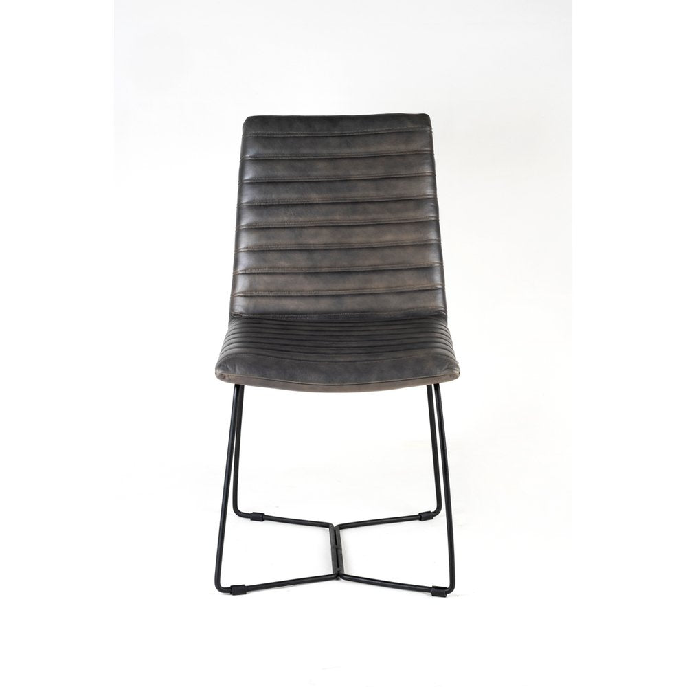 86CM LEATHER CHAIR - SILVIONIX