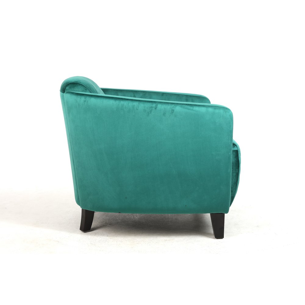 86CM SEAGRASS COLOUR VELVET ARMCHAIR - SILVIONIX