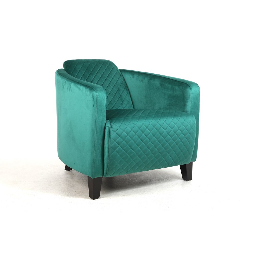 86CM SEAGRASS COLOUR VELVET ARMCHAIR - SILVIONIX