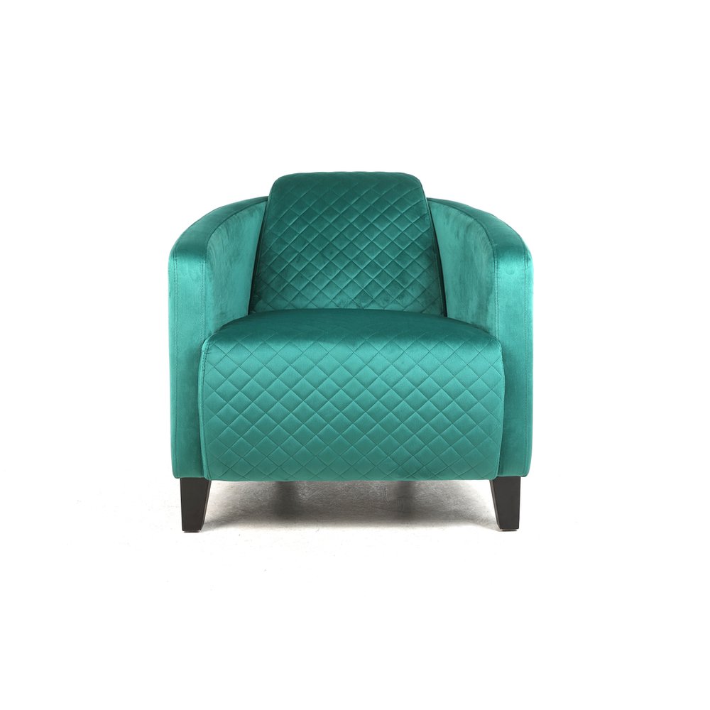 86CM SEAGRASS COLOUR VELVET ARMCHAIR - SILVIONIX