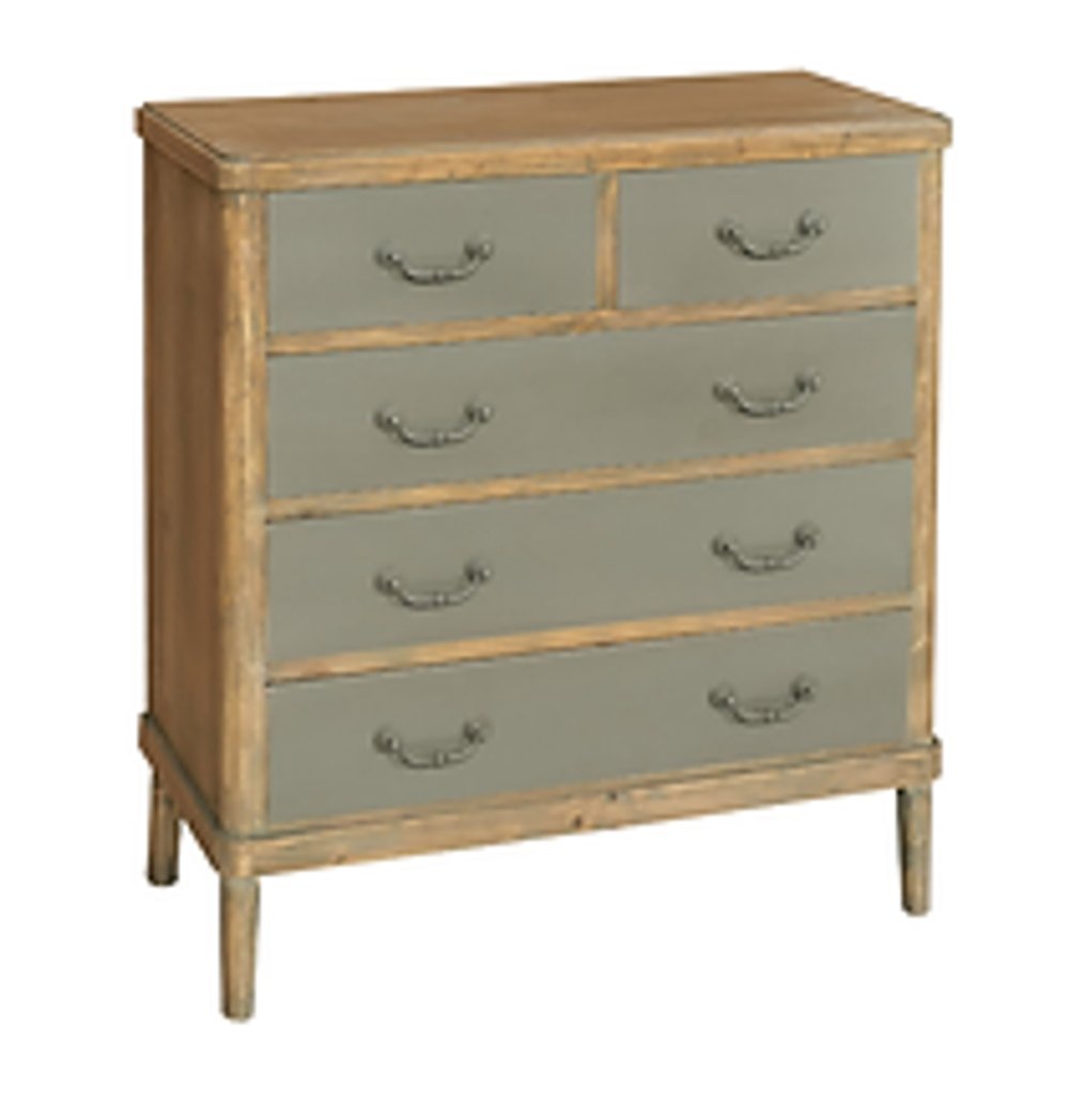 90CM WOODEN 5 DRAWER CHEST OF DRAWERS - SILVIONIX