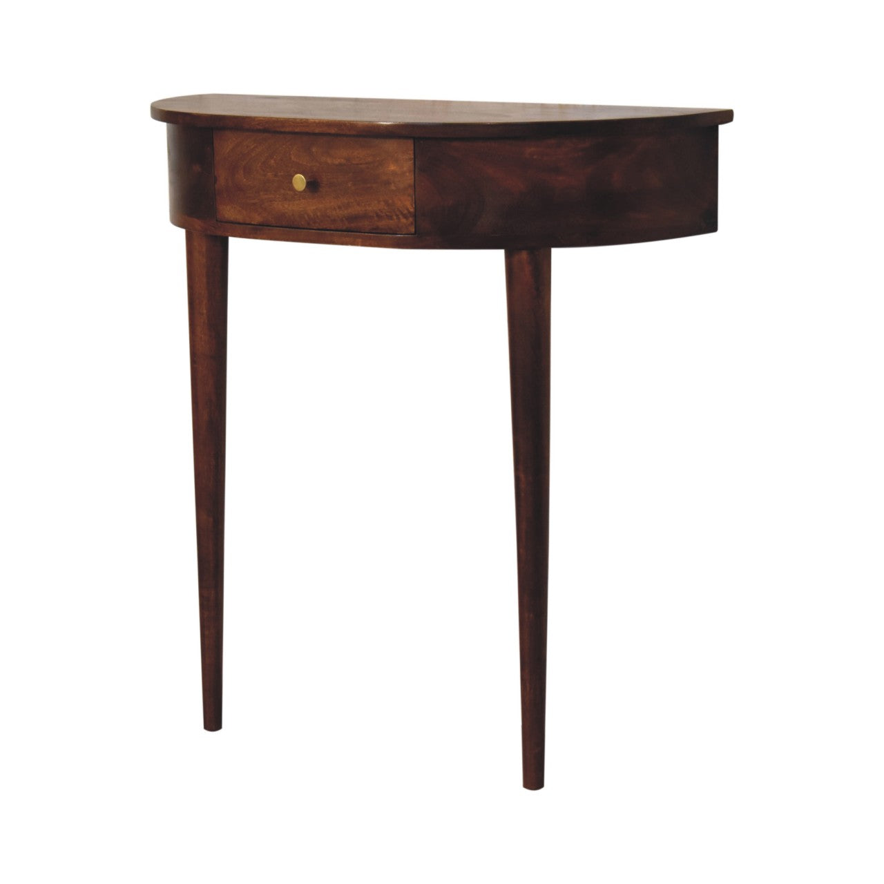 Backless Mounted Chestnut Console