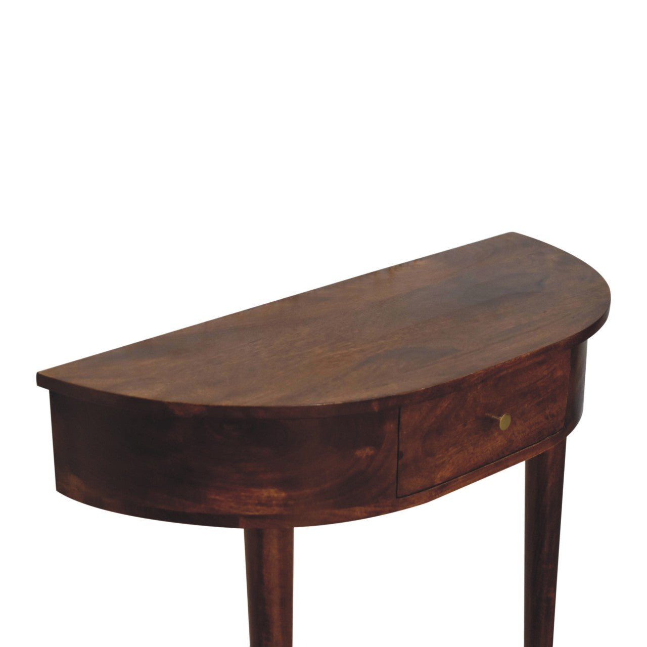 Backless Mounted Chestnut Console