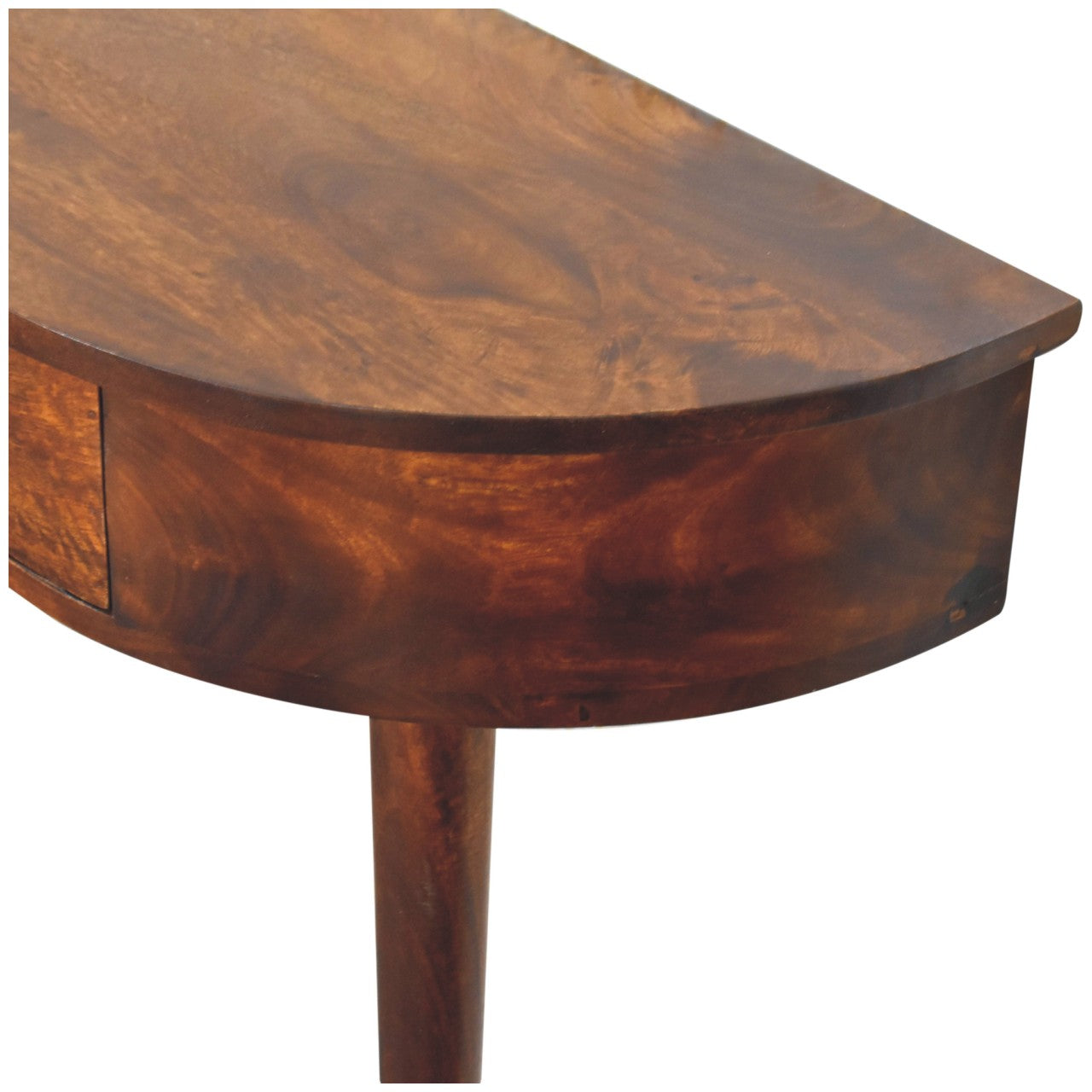 Backless Mounted Chestnut Console