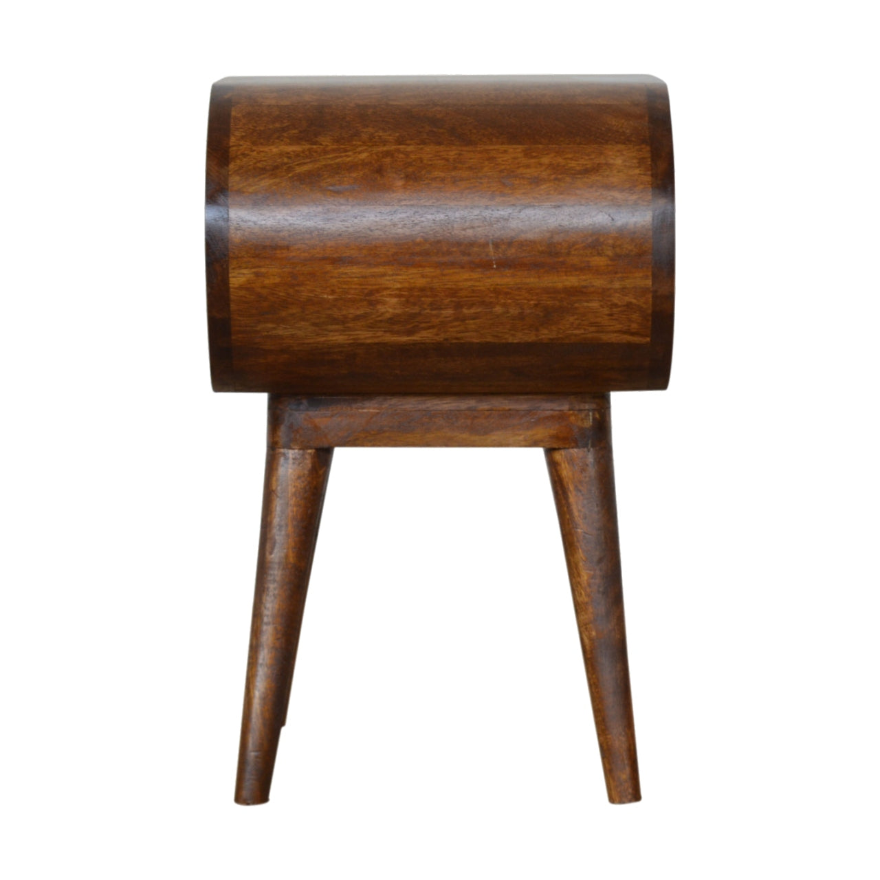 Chestnut Circular Open Bedside