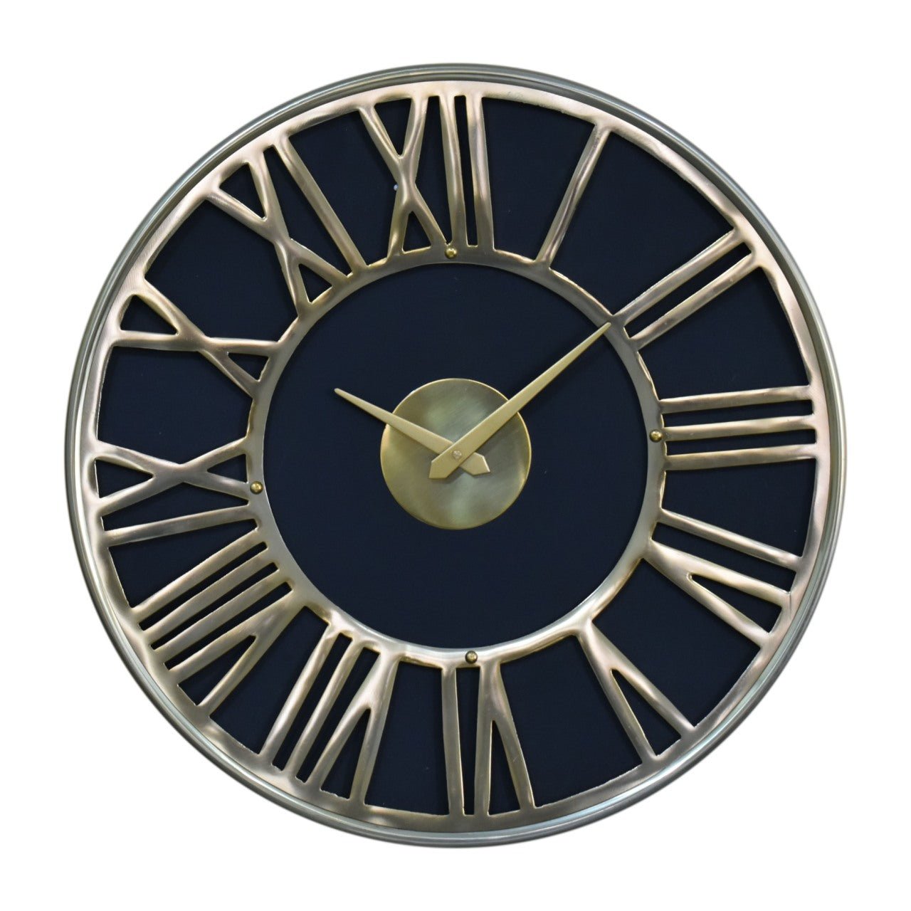 Black and Gold Wall Clock - SILVIONIX