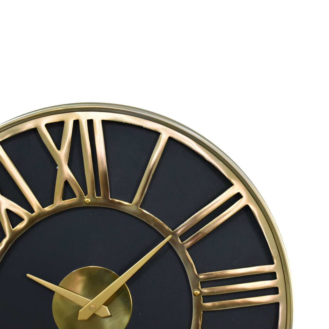 Black and Gold Wall Clock - SILVIONIX