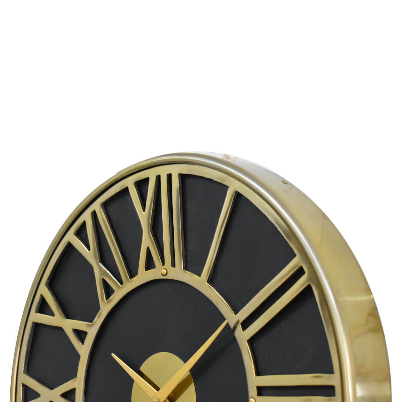 Black and Gold Wall Clock - SILVIONIX