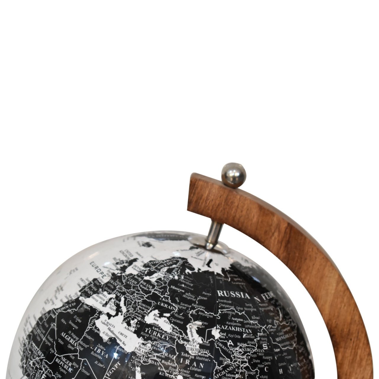 Black and White Globe - SILVIONIX