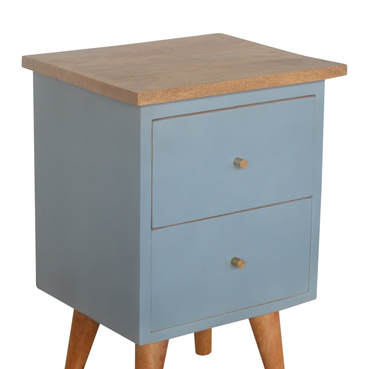 Blue Hand Painted Bedside - SILVIONIX