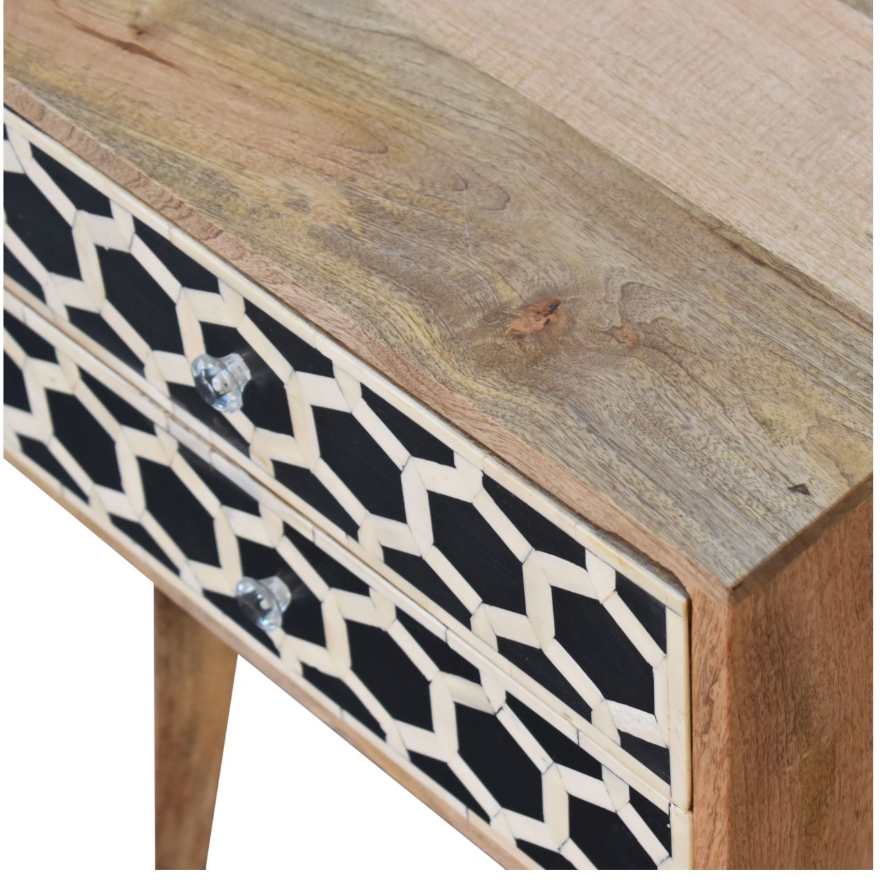 Bone Inlay Scandi Bedside - SILVIONIX