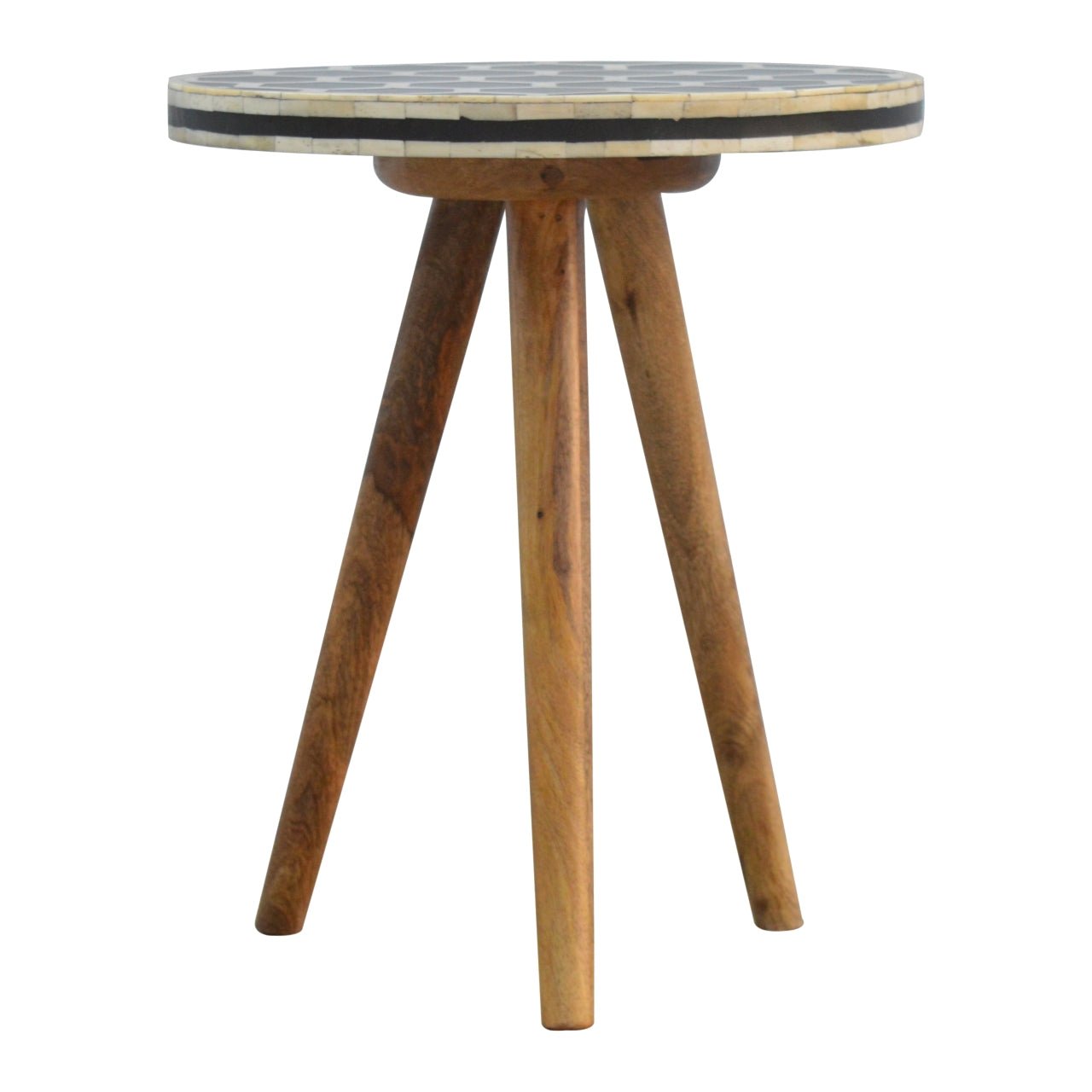 Bone Inlay Tripod Stool - SILVIONIX