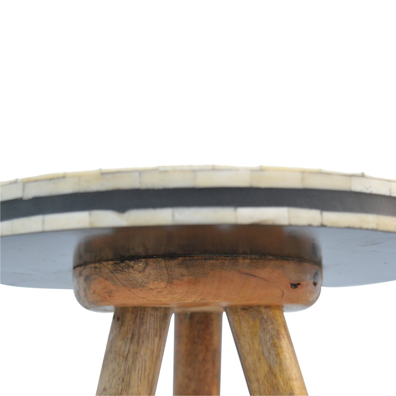 Bone Inlay Tripod Stool - SILVIONIX