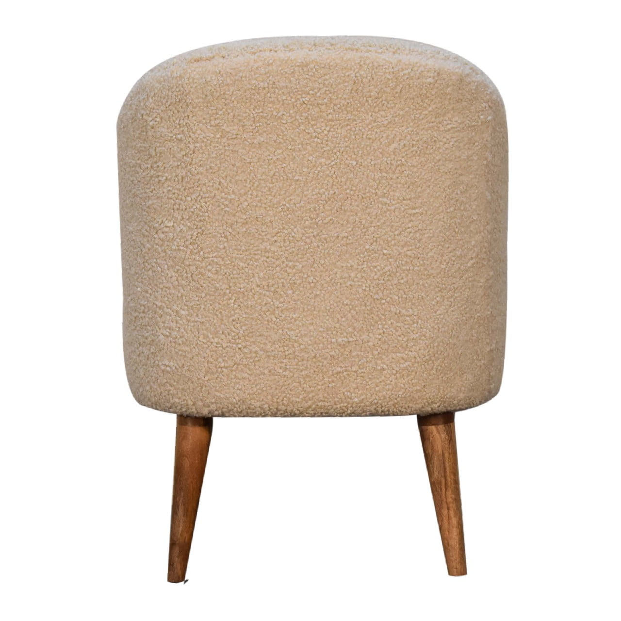 Boucl√© Cream Tub Chair - SILVIONIX