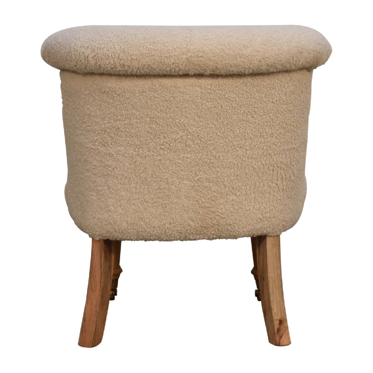 Bouclé Cream Accent Chair - SILVIONIX