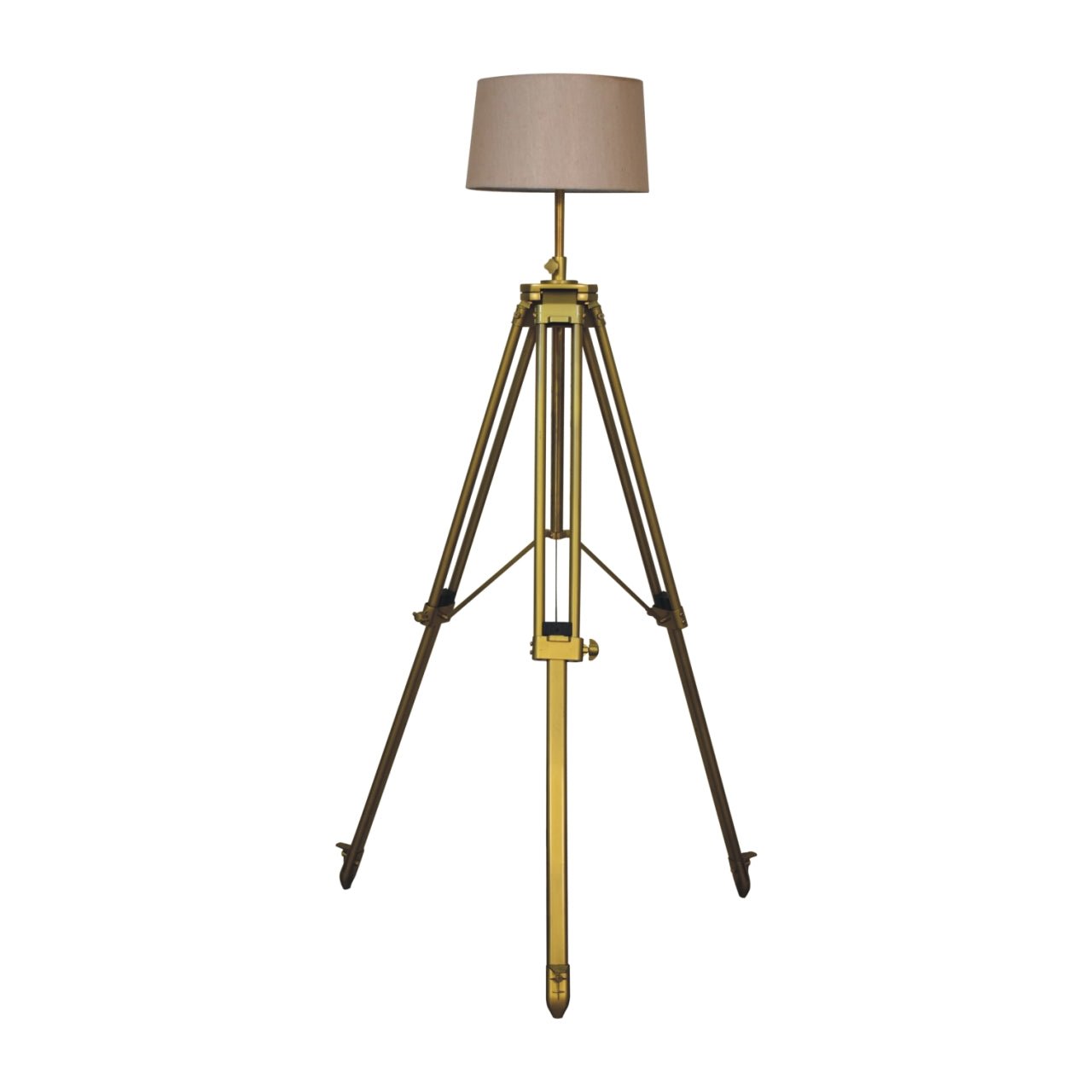 Brass Plated Floor Lamp - SILVIONIX