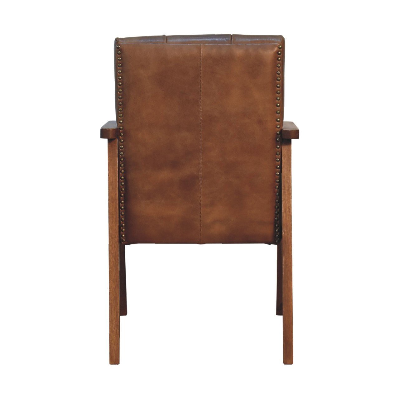 Brown Buffalo Leather Chair - SILVIONIX