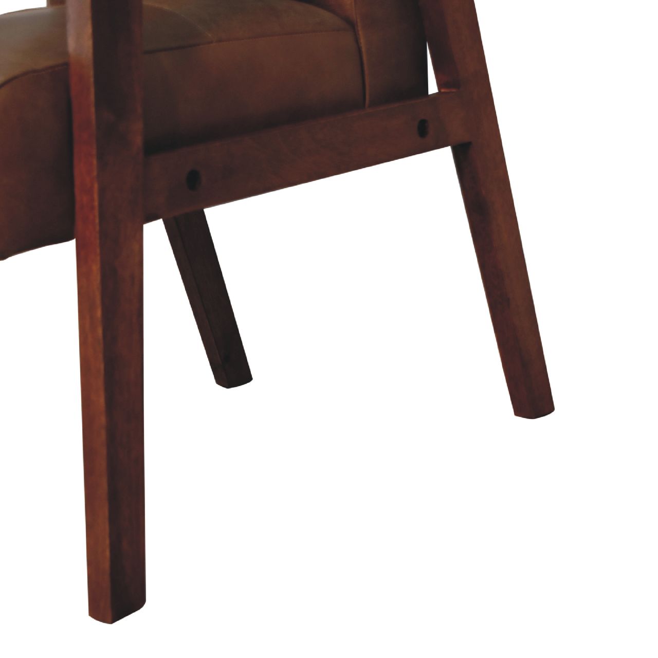 Brown Buffalo Leather Chair - SILVIONIX