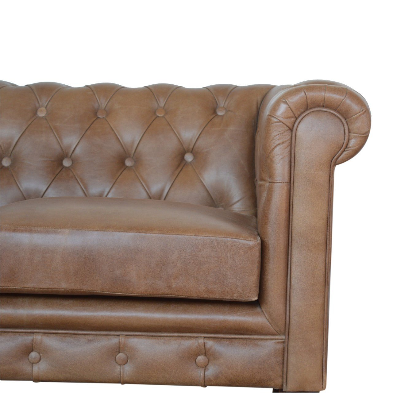 Buffalo Leather Chesterfield - SILVIONIX