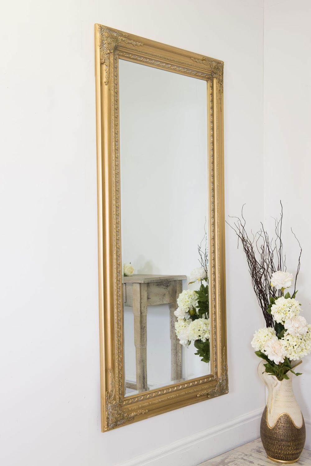 Caspian Vintage Elegant Antique Design Full Length Mirror 178 x 87 CM - SILVIONIX